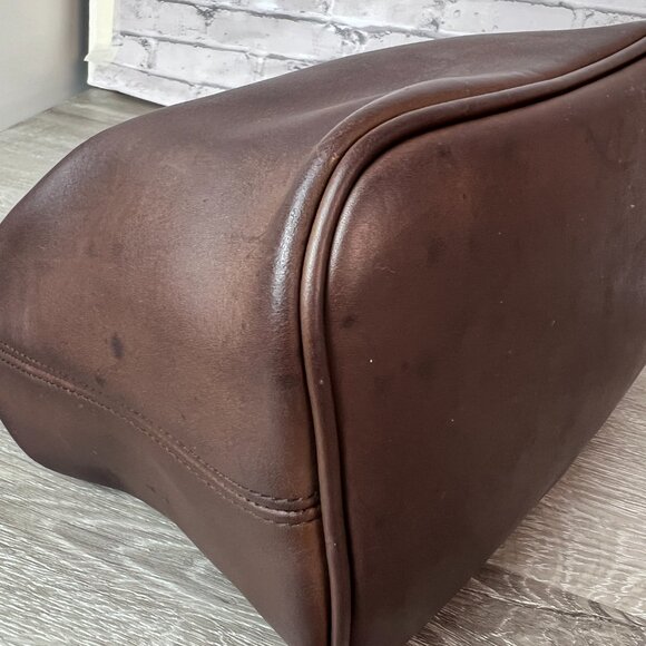 Vintage Old COACH 4145 Soho Bag/Handbag Shoulder Bag Dark Brown Leather Good - Picture 4 of 8